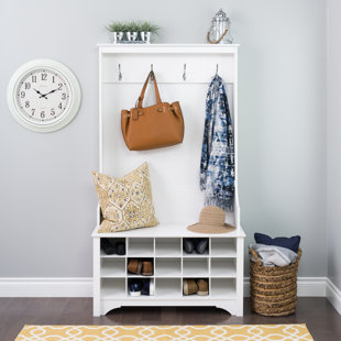 Hall Tree With Shoe Rack Wayfair Quickview