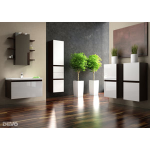 Devo 80 cm Wandmontierter Waschtich City