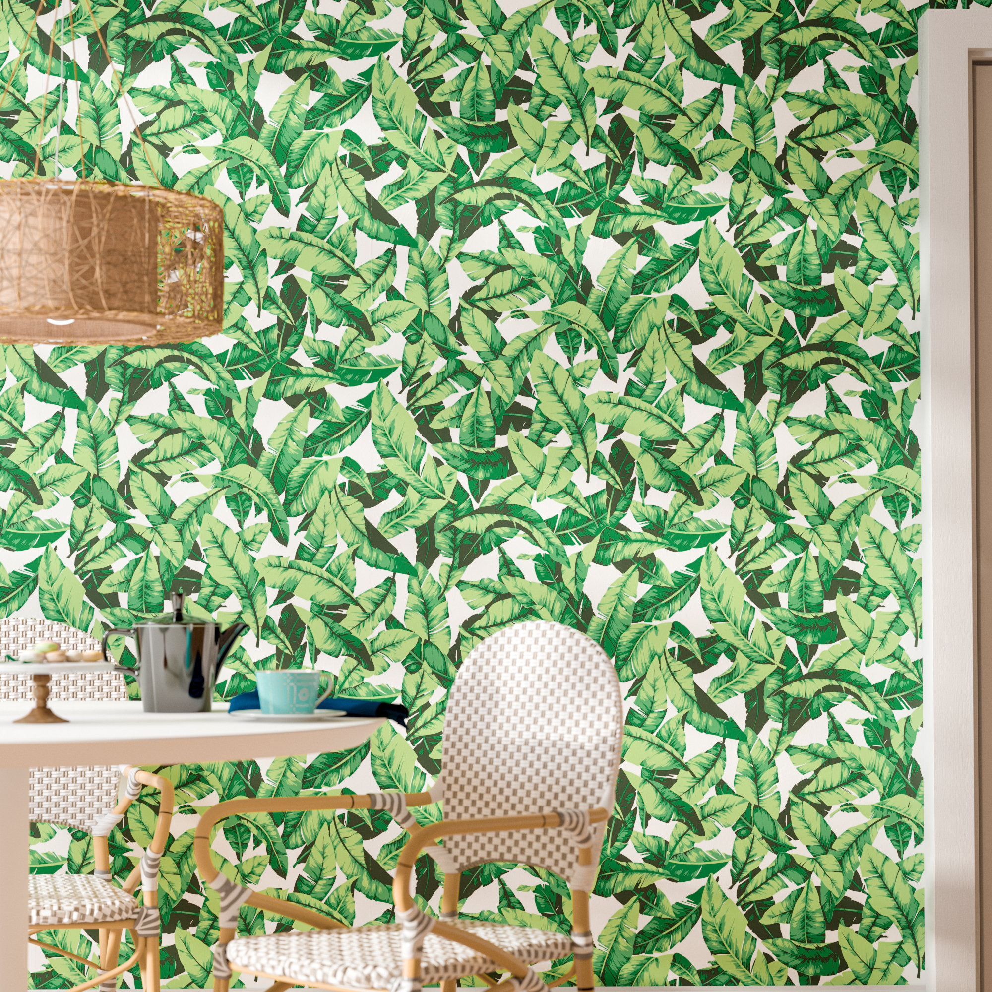 Mistana Taconite Palm Leaf 16 5 L X 20 W Fl And Botanical Mistana Taconite Palm Leaf 16 5 L X 20 W Fl And Botanical Stick Wallpaper Roll Reviews Wayfair