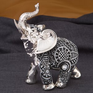 Marble Elephant Boho Fiesta Figurine