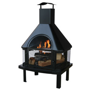 Tignes Wood Burning Outdoor Fireplace