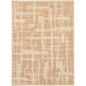 Lee Ivory/Tan Abstract Area Rug