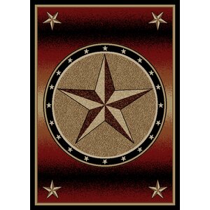 American Destinations Red/Beige Area Rug