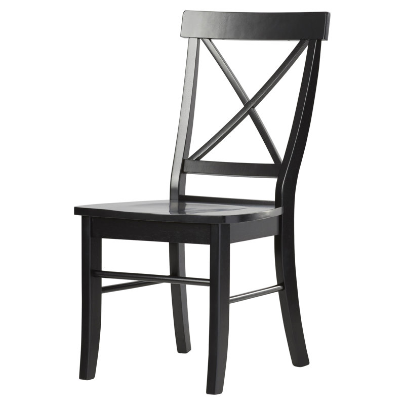 August Grove Sawyer Cross Back Solid Wood Dining Chair Wayfair Sawyer Cross Back Solid Wood Dining Chair