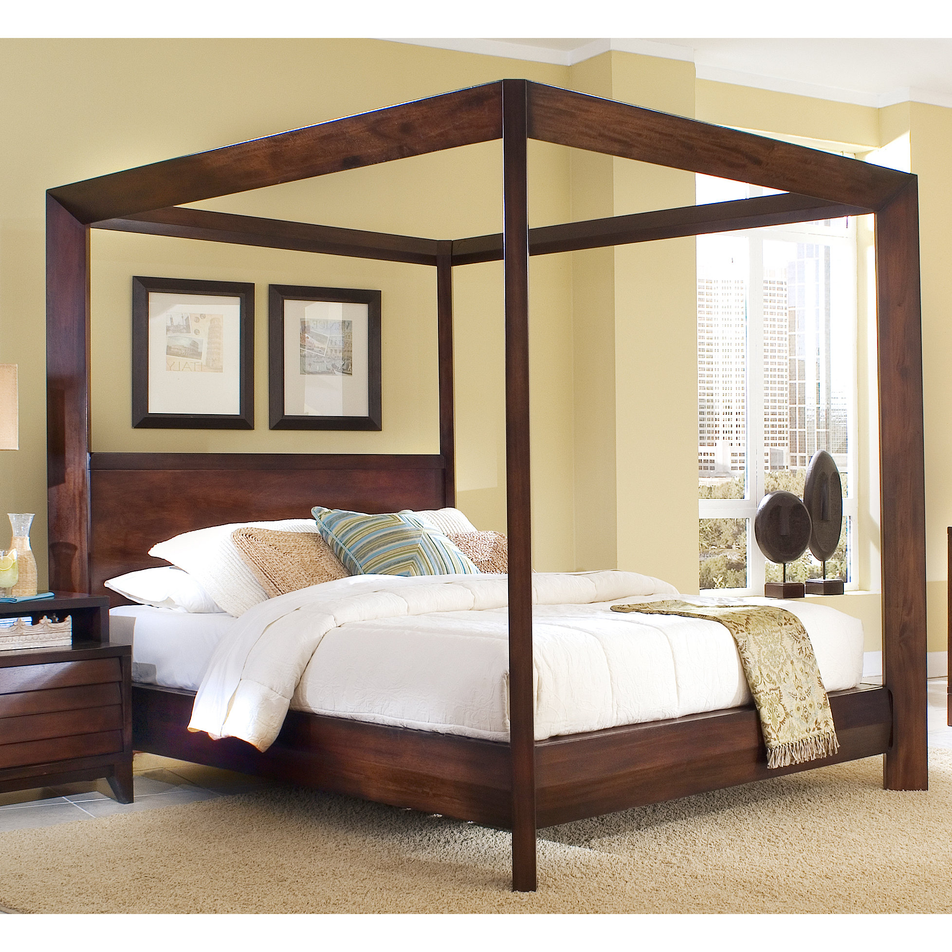 Home Image Island Canopy Bed & Reviews Wayfair
