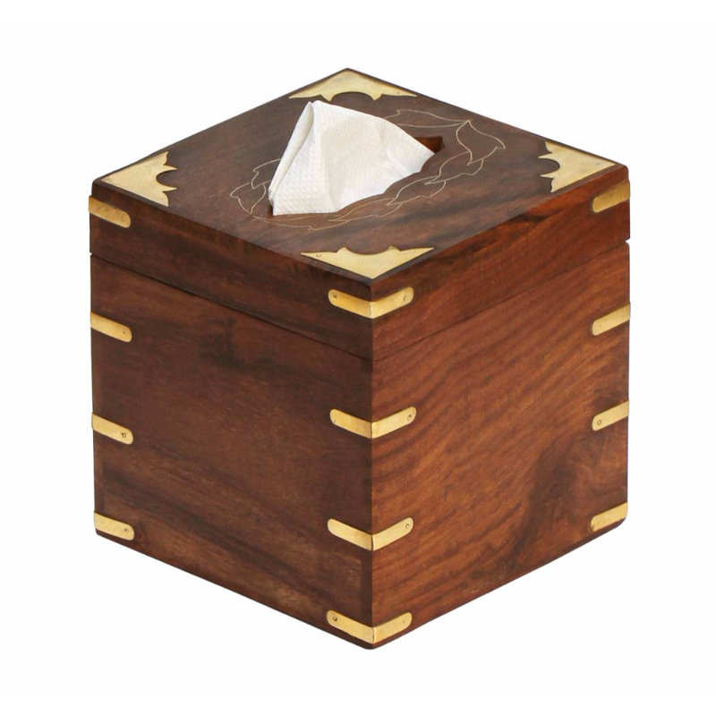 Bloomsbury Market Barleria Wood Kleenex Tissue Box Cover Wayfair Barleria Wood Kleenex Tissue Box Cover