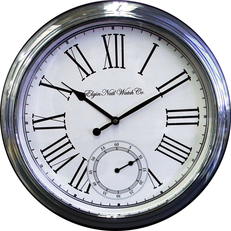 Ashton Sutton Elgin Classic 18" Wall Clock & Reviews Wayfair