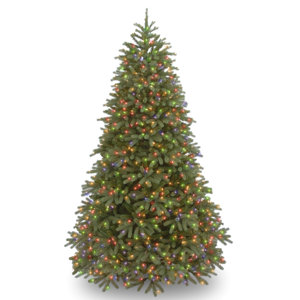 Jersey Fraser Fir 7.5' Green Fir Artificial Christmas Tree with 1000 Multi Lights and Stand