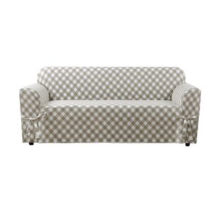 Buffalo Check Box Cushion Sofa Slipcover