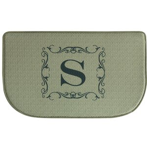 Burlap Letter Memory Foam Kitchen Mat