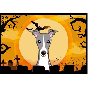 Halloween Italian Greyhound Doormat
