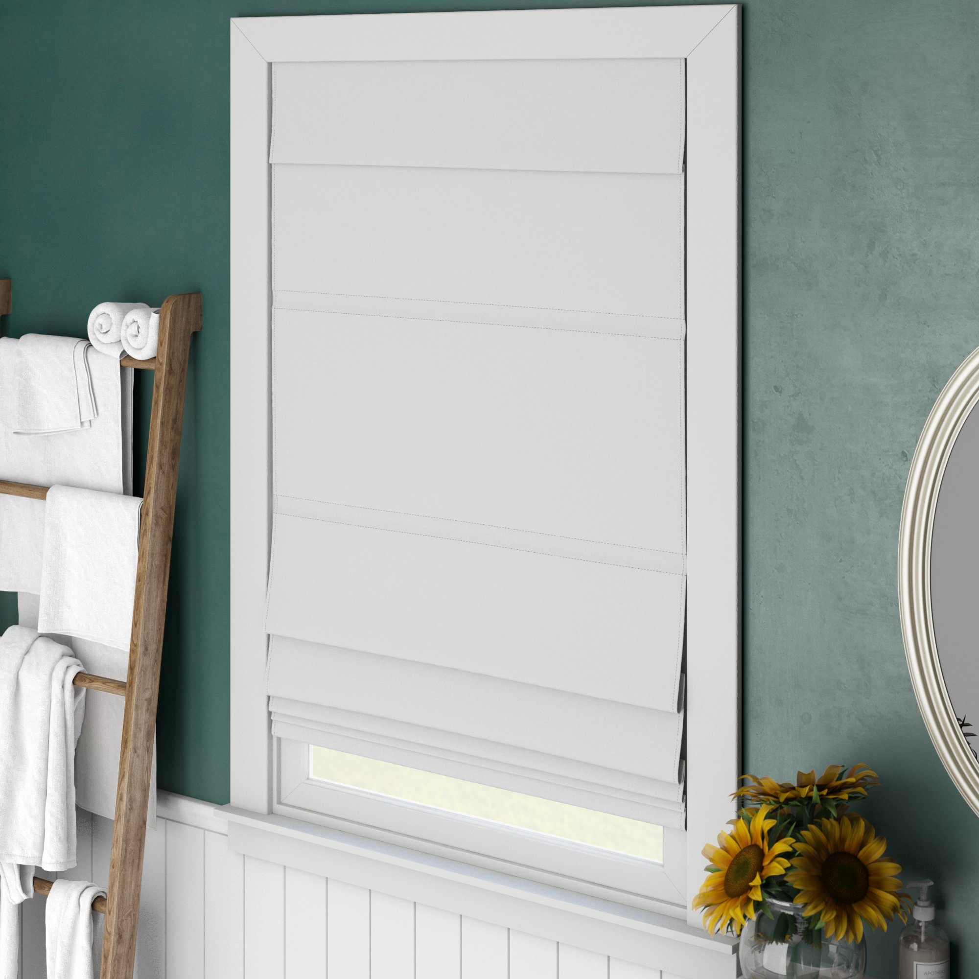 Winston Porter Cordless Blackout Roman Shade Reviews Wayfair