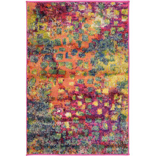 2 X 3 Area Rugs You Ll Love Wayfair Maoud Pink Green Area Rug