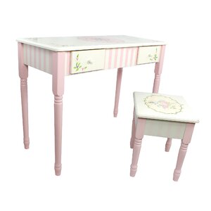 Bouquet Vanity Table & Stool Set