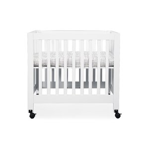 Tuxedo Monochrome Grid Mini Fitted Crib Sheet