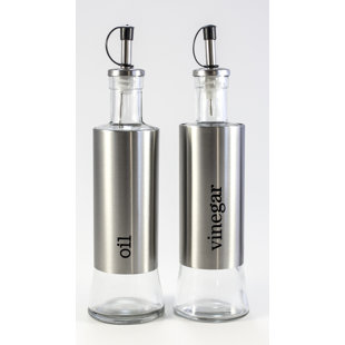 Gl Oil And Vinegar Bottles Wayfair Oil And Vinegar Cruet Set