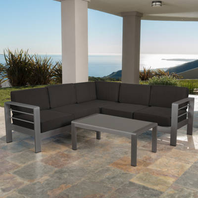 Brayden Studio Crosstown 8 Piece Sectional Set With Cushions Crosstown 8 Piece Sectional Set With Cushions