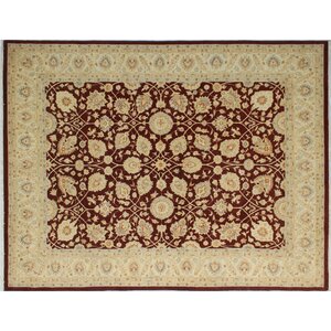 One-of-a-Kind Leann Hand-Knotted Oriental Rectangle Rust Indoor Area Rug
