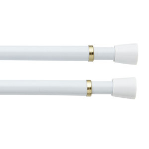 Round Spring Tension Cafu00e9 Curtain Rods