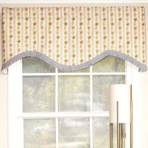 Mountain Floral Stripe Cornice 50