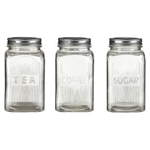 square tea coffee sugar canisters