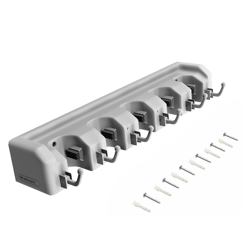Stalwart Garage Tool Wall Holder With Hooks Reviews Wayfair Garage Tool Wall Holder With Hooks