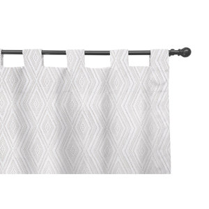 Brightwaters Geometric Room Darkening Tab Top Single Curtain Panel