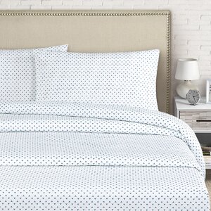 Cleo 250 Thread Count Cotton Percale Sheet Set