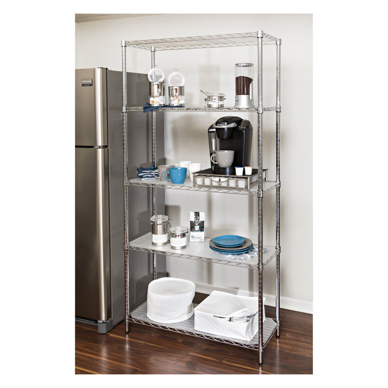 Wayfair Basics™ Wayfair Basics 5 Shelf Steel Shelving Unit & Reviews