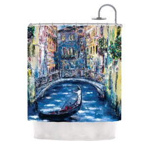 Venice by Josh Serafin Travel Italy Shower Curtain