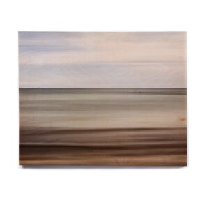 'Abstract Beach' Graphic Art Print on Wood