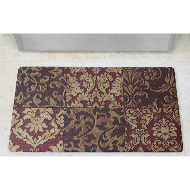 Chef Gear Anti Fatigue Basket Weave Printed Memory Foam Comfort Anti Fatigue Basket Weave Printed Memory Foam Comfort Kitchen Mat
