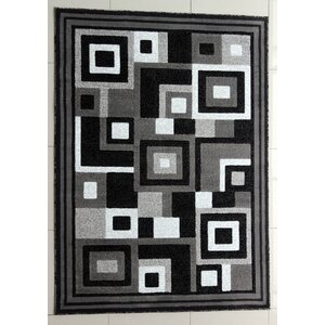 Rabehi Dark Gray Area Rug