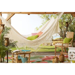 Brazilian Two Person Deluxe Cotton Tree Hammock