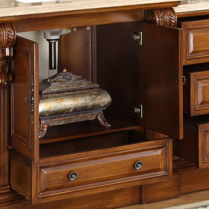 Silkroad Exclusive Montgomery 58" Single Bathroom Vanity Set & Reviews