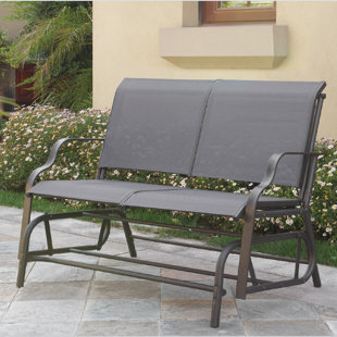 3 Seat Outdoor Glider Wayfair Carey Outdoor Glider Bench