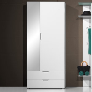 Drehtürenschrank Gala, 195 cm H x 85 cm B x 35 ..