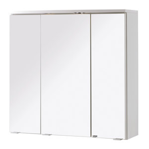 70 cm x 69 cm Spiegelschrank Denver mit Beleucht..