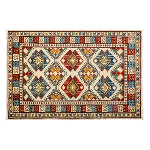 One-of-a-Kind Ersari Hand-Knotted Red Area Rug