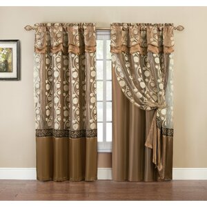 Arlingham Semi-Sheer Rod Pocket Single Curtain Panel