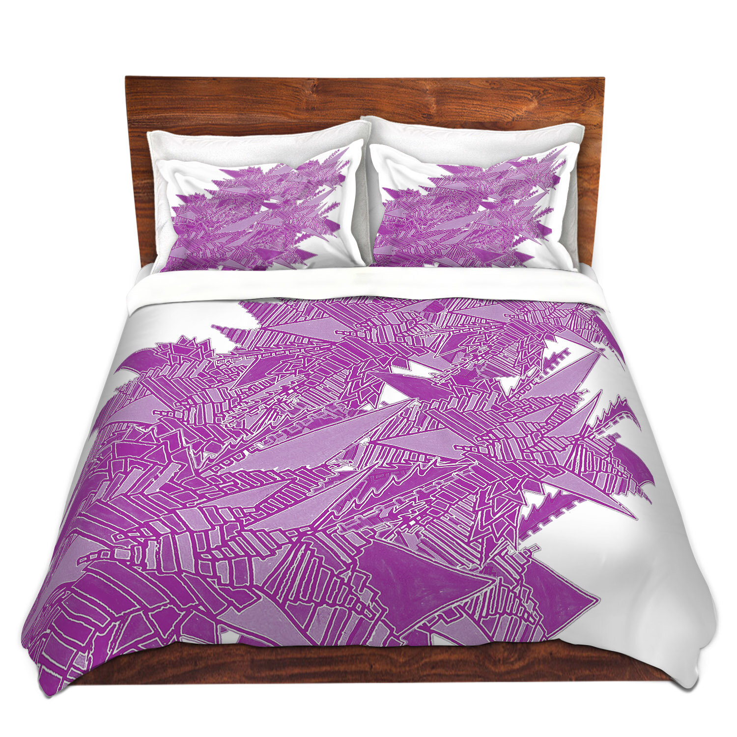 2-3 PC Super Soft Solid Light Purple Lavender Duvet Cover and Pillowcases Set