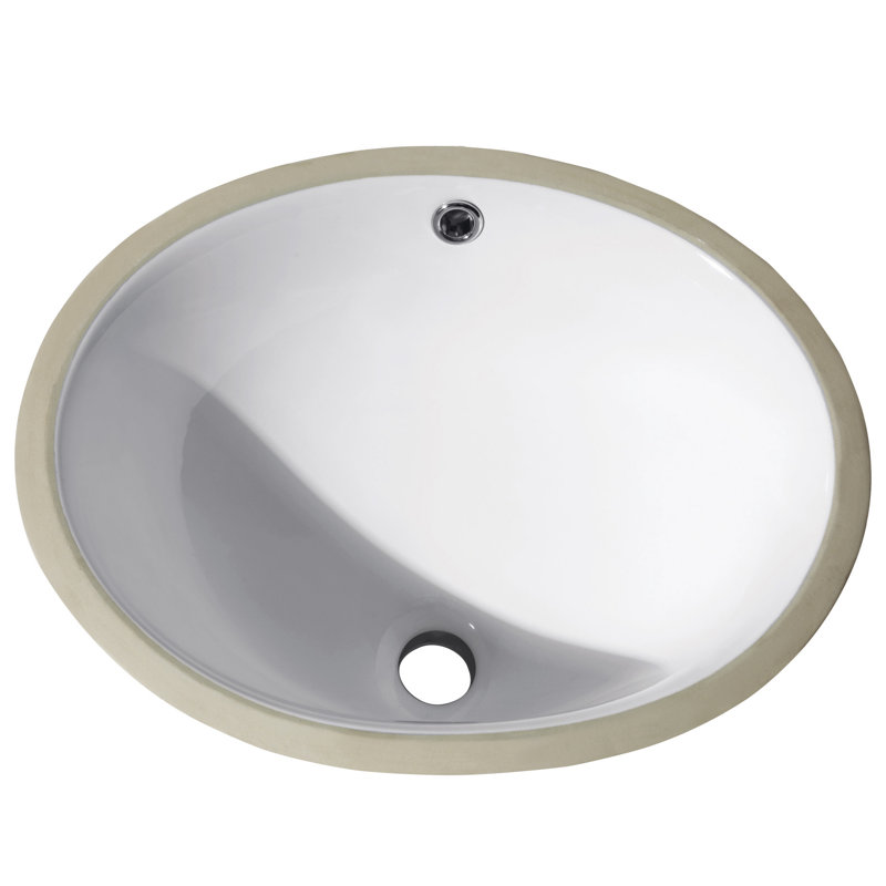 Avanity Ceramic Oval Undermount Bathroom Sink with Overflow Wayfair