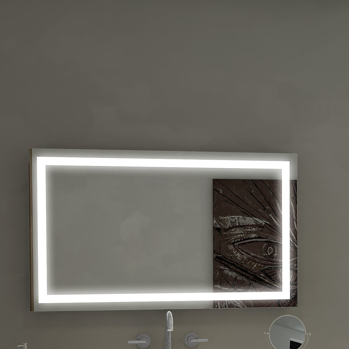 paris mirror harmony illuminated bathroom / vanity wall mirror | wayfair