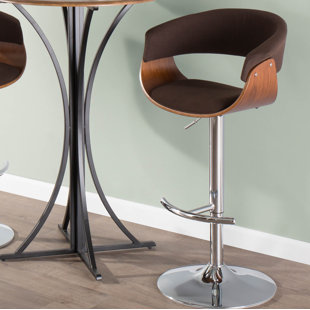 Pedestal Wood Bar Stools You Ll Love Wayfair Ca Save