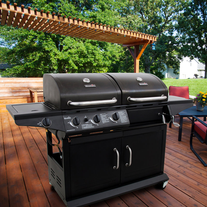 Charbroil Deluxe Combo Charcoal Grill With Side Burner Reviews Deluxe Combo Charcoal Grill With Side Burner