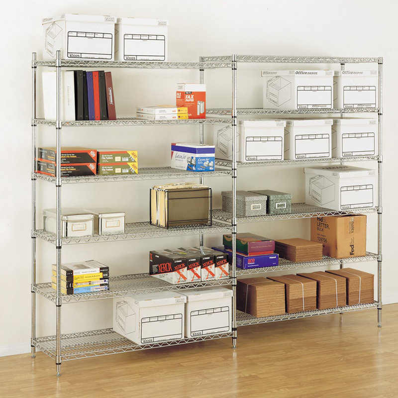 Seville Classics 6Tier UltraZinc™ NSF Steel Wire Shelving with Wheels & Reviews Wayfair