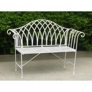 2-Sitzer Gartenbank Megrez aus Stahl von All Home