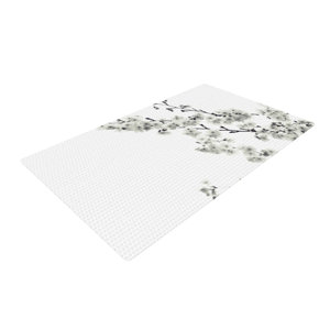 Monika Strigel Cherry Sakura Floral Nature/White Area Rug