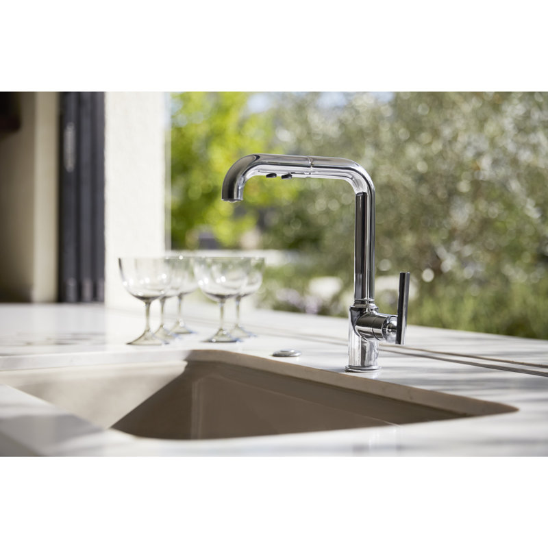 Purist Single Hole Kitchen Sink Faucet With Pullout Spout Purist Single Hole Kitchen Sink Faucet With Pullout Spout