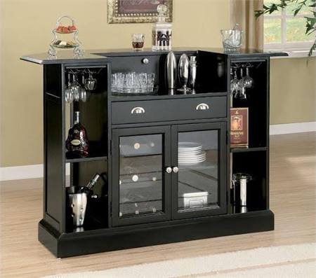 Darby Home Co Anselm Bar With Wine Storage Reviews Wayfair Anselm Bar With Wine Storage